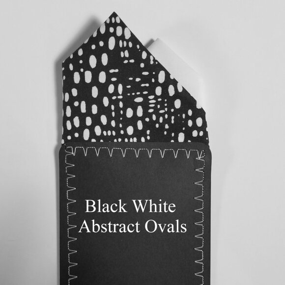 NEW - Contrasting Color 100% Cotton Pre-Folded Pocket Square Handkerchief Insert - Picture 3 of 7